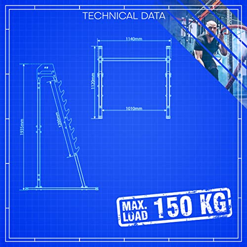 K-Sport-Squat-Rack-Home-Gym-Power-Rack-With-Safety-Pins-Ideal-For-Strength-Training-Fully-Adjustable-For-Different-Exercises