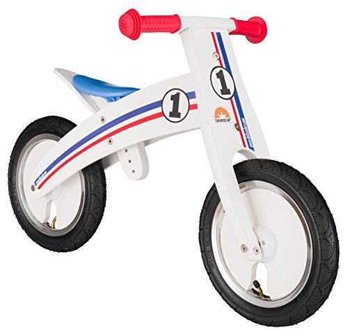 BIKESTAR Mitwachsendes Kinder Laufrad Holz Lauflernrad Kinderrad für Jungen Mädchen ab 2-4 Jahre | 12 Zoll 2 in 1 Kinderlaufrad | Weiß | Risikofrei Testen – Bild 8