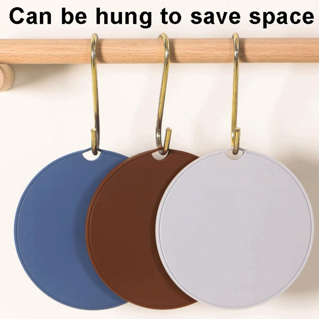 Dessous De Verre Rond En Silicone De 10cm, En Caoutchouc