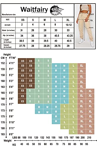 Waitfairy Womens High Waisted Sweatpants Drawstring Jogger Sweat Pants With Pocket Peacock Green M thumb #5