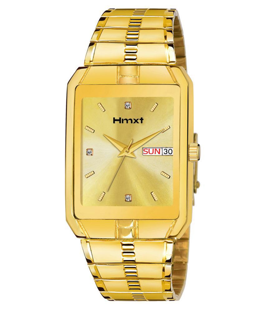 12 Day n Date Series Gold Men's Classic Trending Style| Reliable Performance and Styish Men's Analog Watch - Perfect for Everyday Wear and Special Occasion