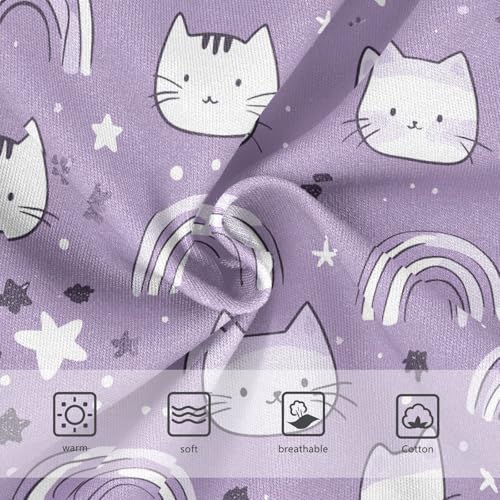 Little Girl Underwear Toddler Panties Kids Undies Cute Cat Rainbow Soft Cotton Briefs 2T-8Y3