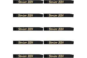 10PCS Senior 2023 Glitter Satin Sash Cheerleader Sash