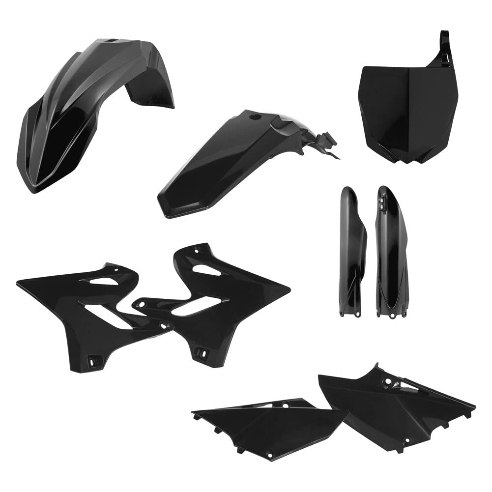 Amazon.com: Acerbis Full Plastic Kit Black For Yamaha YZ250X 2016