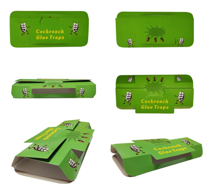 Roach Traps - Cockroach Killer Indoor Home Cockroach Bait Roach Motel Child & Pet Friendly