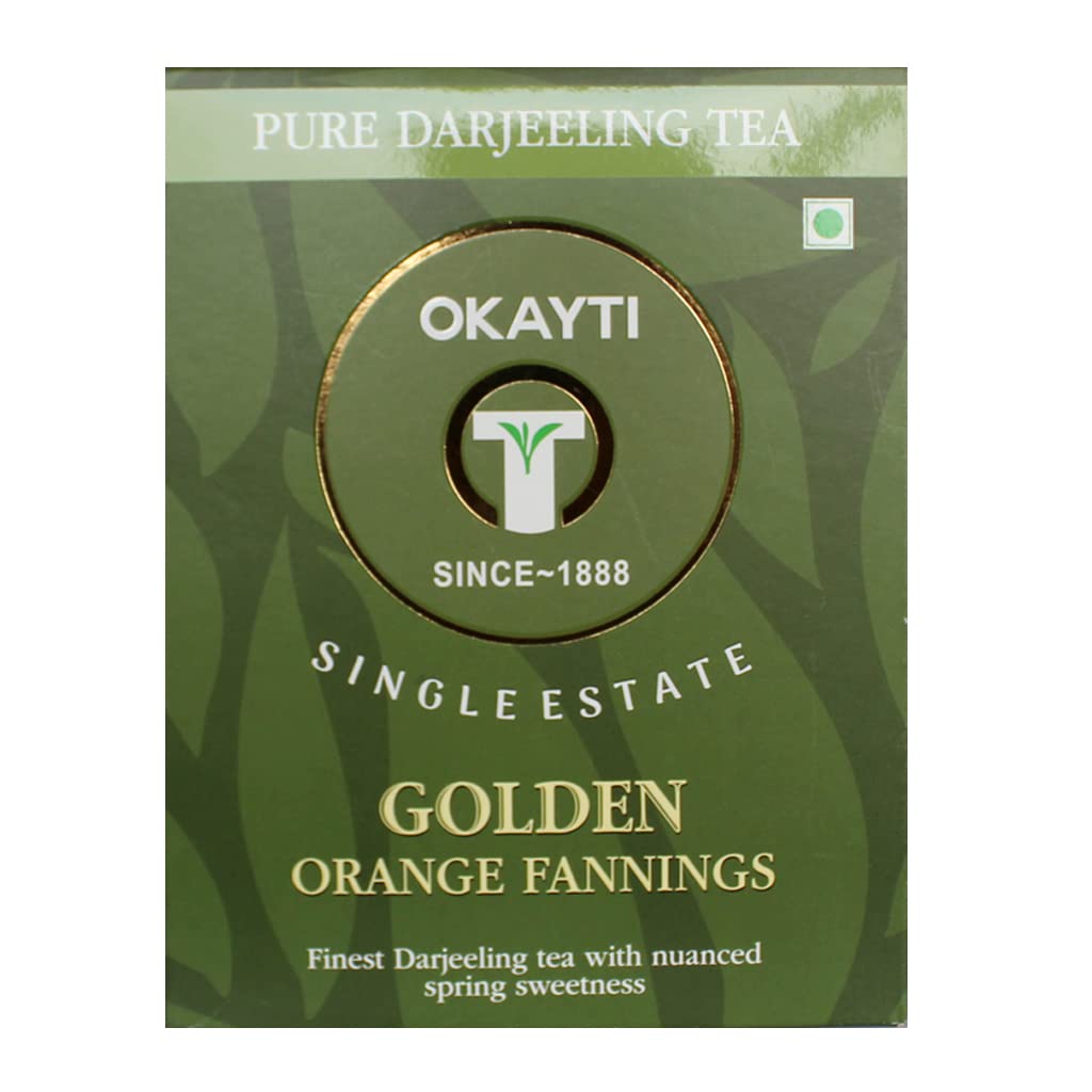 Okayti Darjeeling Golden Orange Fannings Tea | Best Organic Single Estate (Pack of 2) | Darjeeling Orthodox Black Tea - 250 Gms (B09GFDSR15) Amazon Price History, Amazon Price Tracker