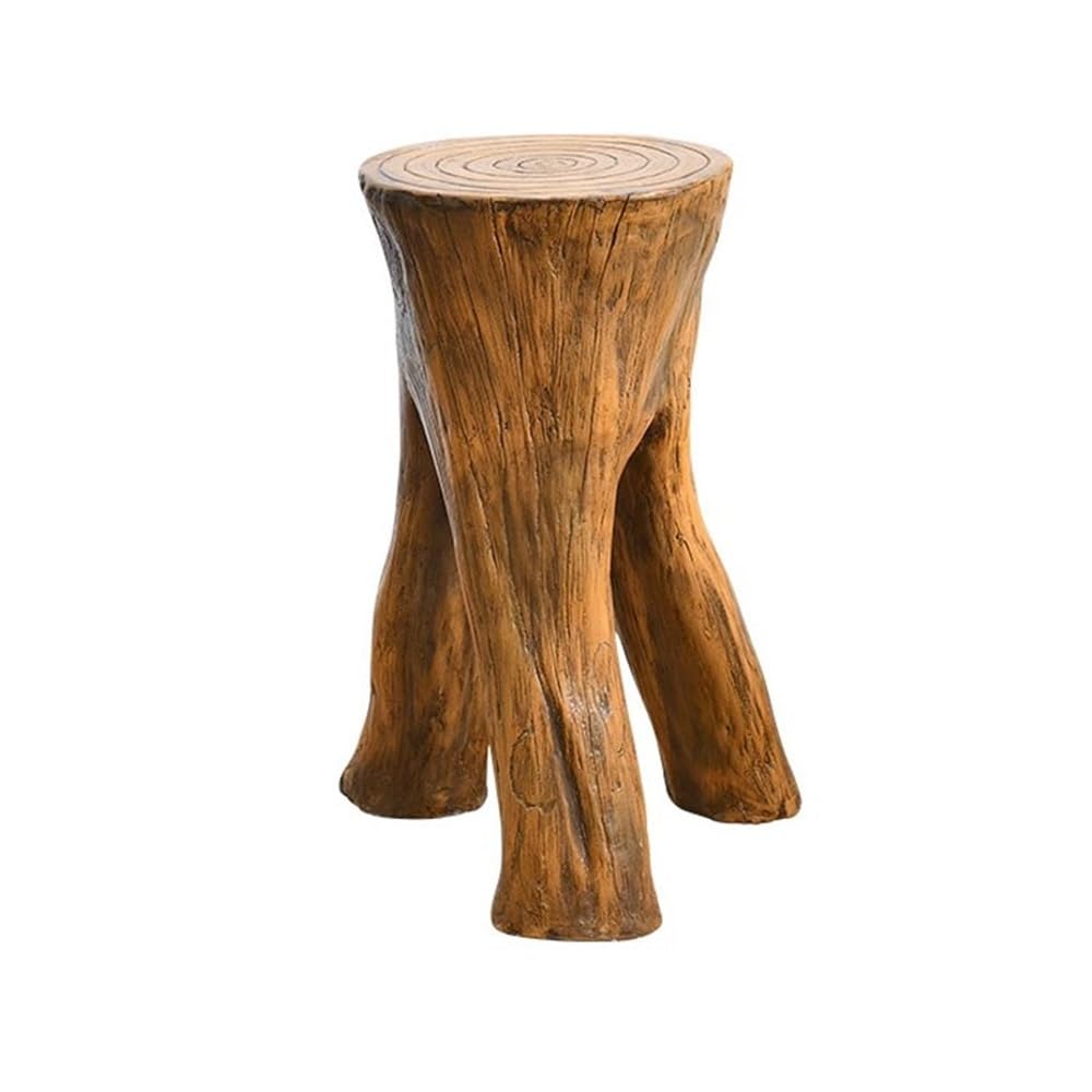 Hhmmei2024-23 Bonsai Rack New Chinese Style Imitation Wood Ornament Plant Stand, Indoor Qutdoor Resinous Display Base Bonsai base