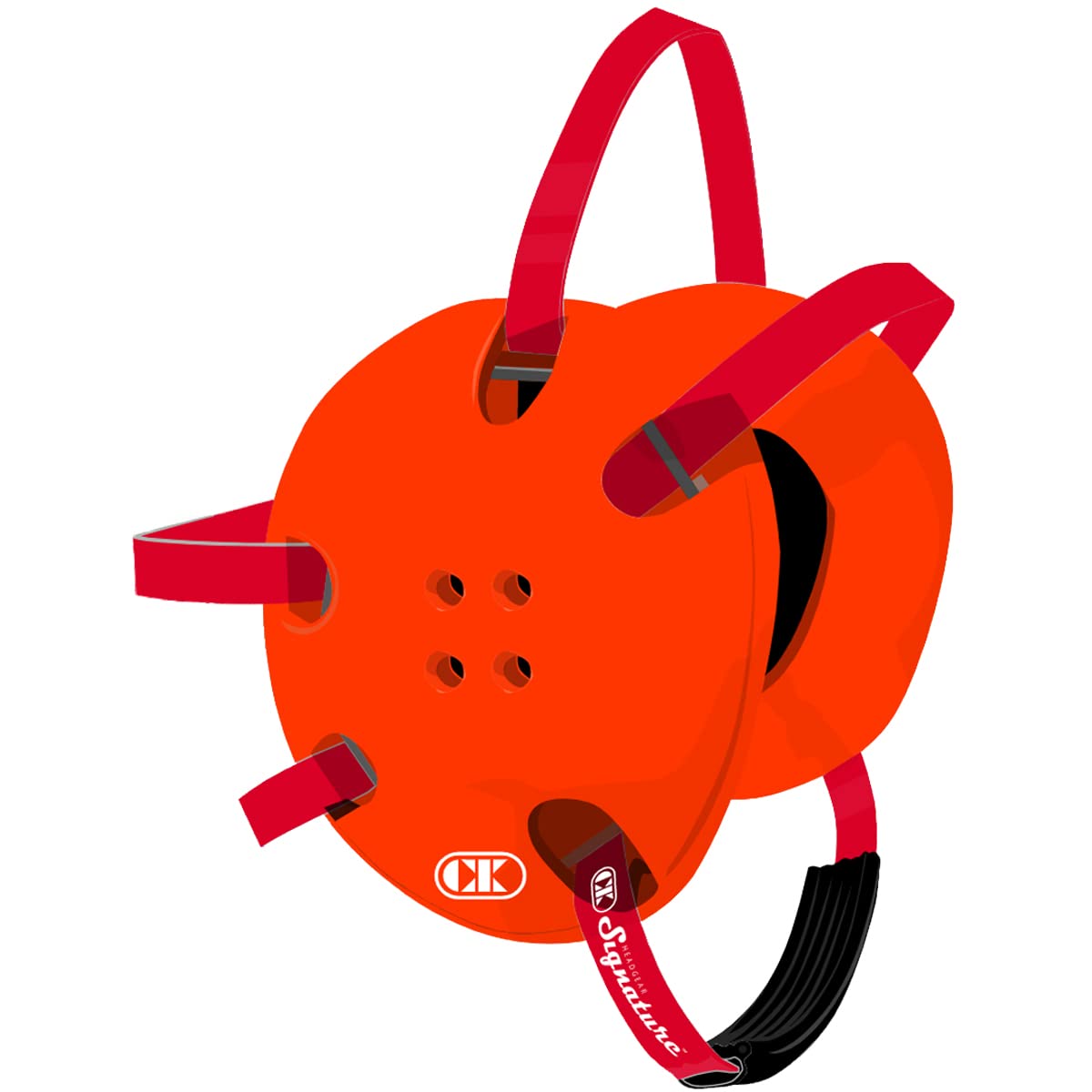 Cliff Keen E58 Signature Wrestling Headgear - Orange/Scarlet — image 1