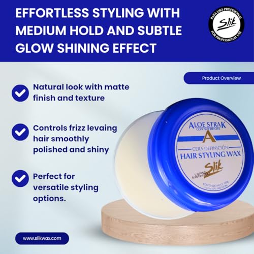 Cera SLIK para peinar 140g / 5oz para hombres y mujeres miniatura 2