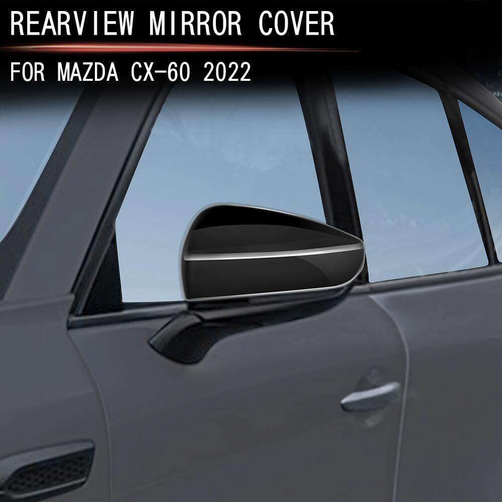 Osłona lusterka bocznego samochodu do Mazda CX-60 CX60 2022 2023 2024 akcesoria do dekoracji zewnętrznych, części osłony lusterka wstecznego