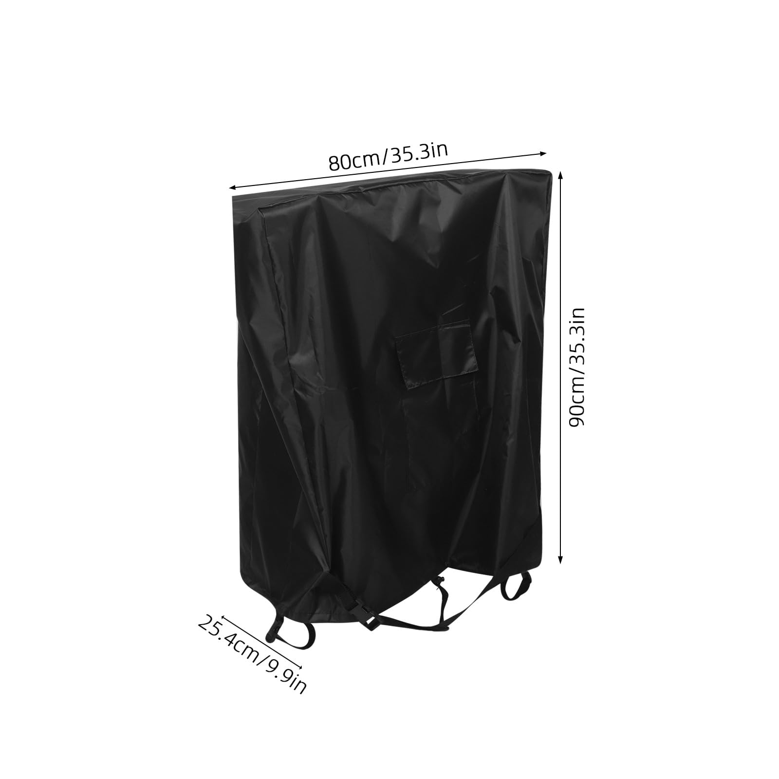 Funda para carrete de manguera, protector de manguera de jardín con bolsillo, 80 cm de largo x 25 cm de ancho x 89 cm de alto, almacenamiento seguro para patio, fiestas o uso estacional.