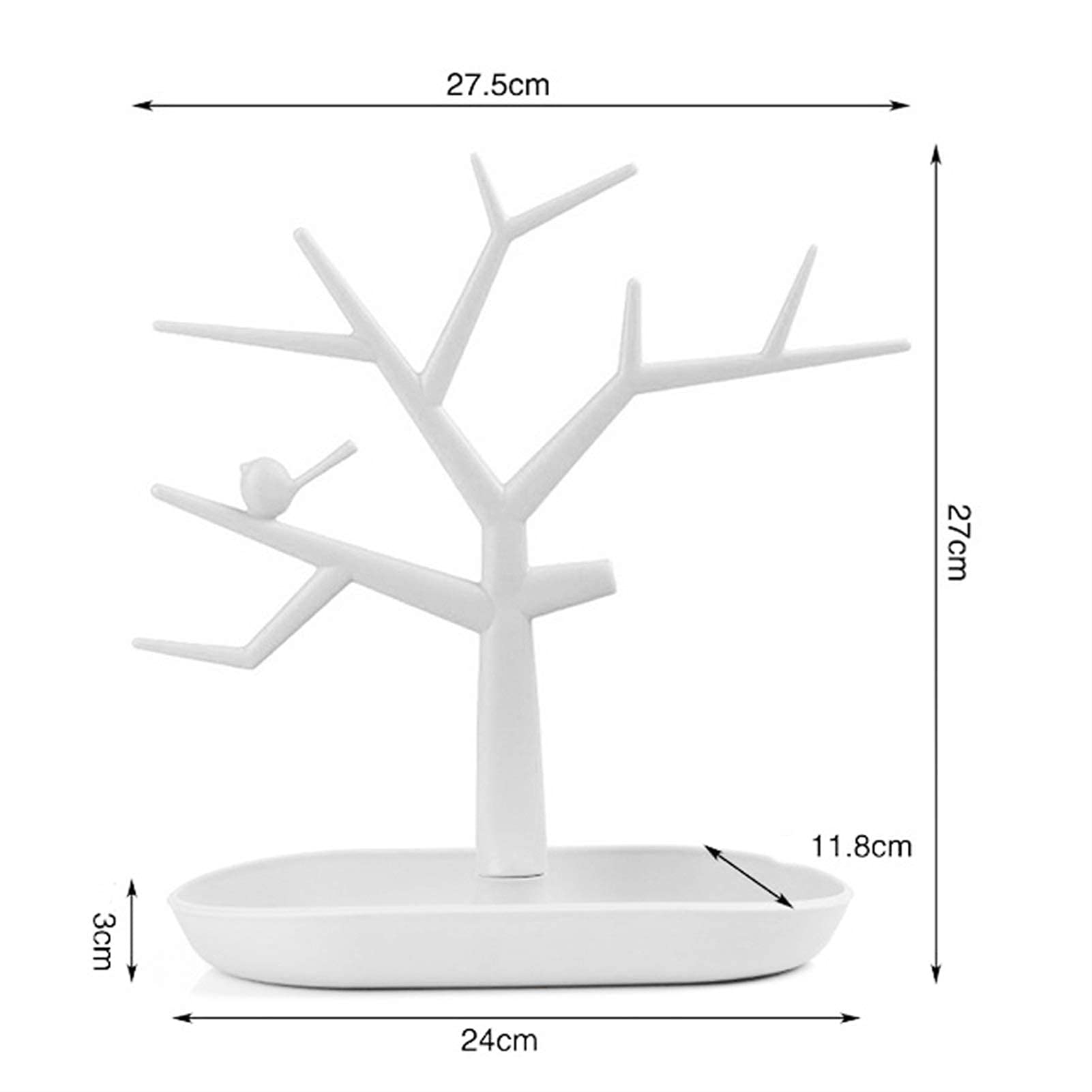 Mostrar joyería Caja de árbol Diseño de joyas de exhibición Torre Collar Pendiente Pulsera Pulsera Organizador Soporte Clave Almacenamiento Estante Creativo Adornos Decorativos Joyería Estuche de alma
