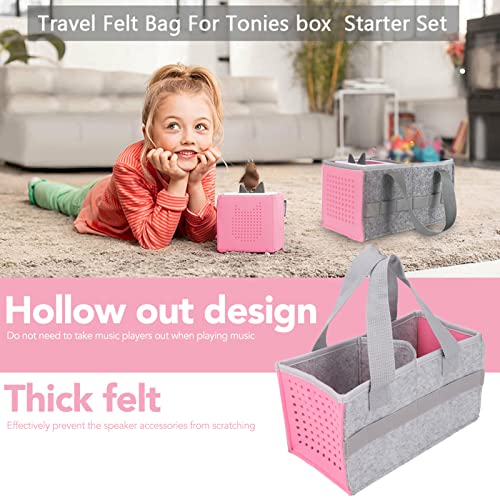 SPYMINNPOO Portable Carrying Storage Bag, Foldable Travel Organizer with Side Cutouts & Elastic Straps(Pink) - Image 4