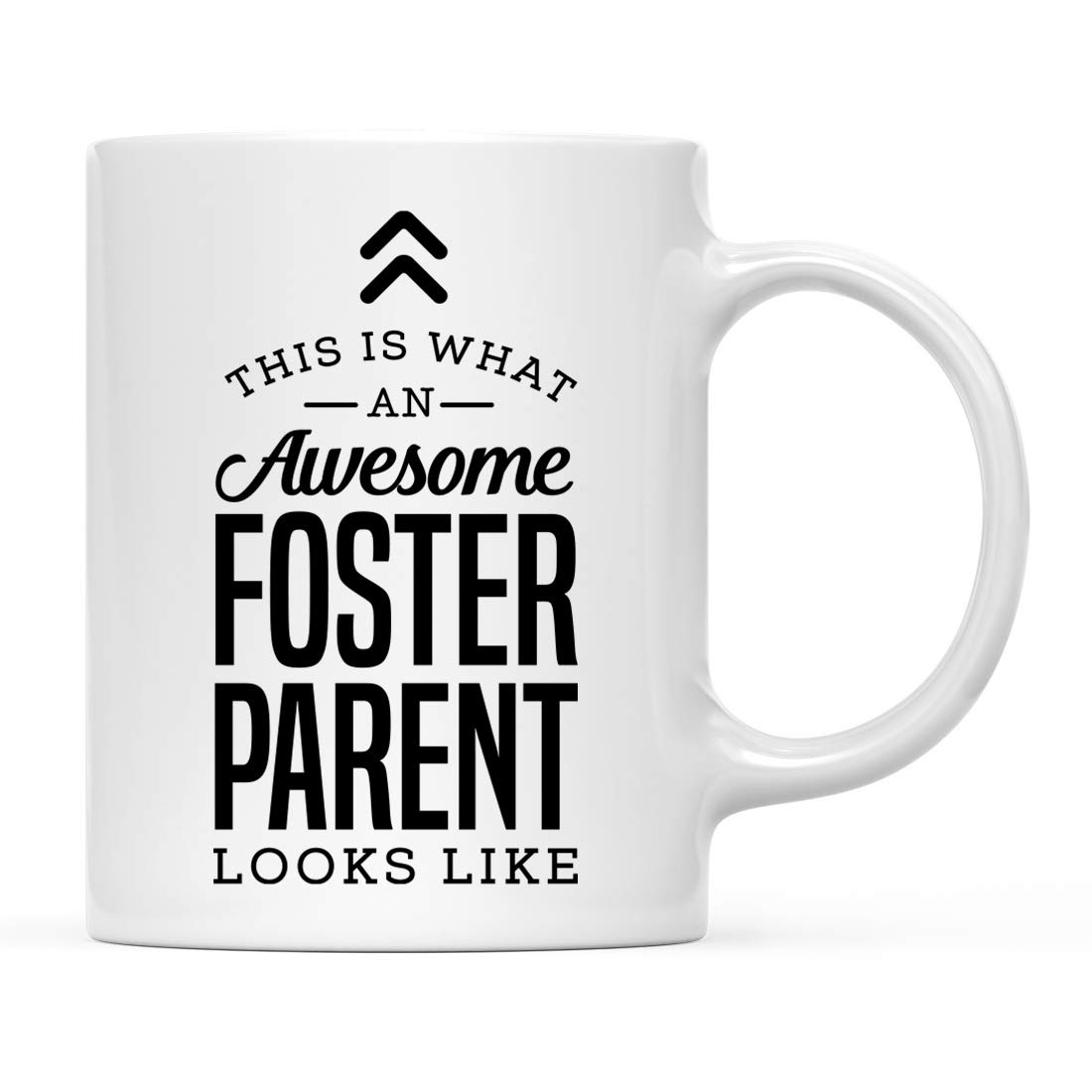Andaz Press Taza de cerámica de 325 ml para café y té, regalo de agradecimiento, This is What an Awesome Foster Parent Looks Like, 1 paquete, ideas de regalo de cumpleaños, Navidad, compañero de