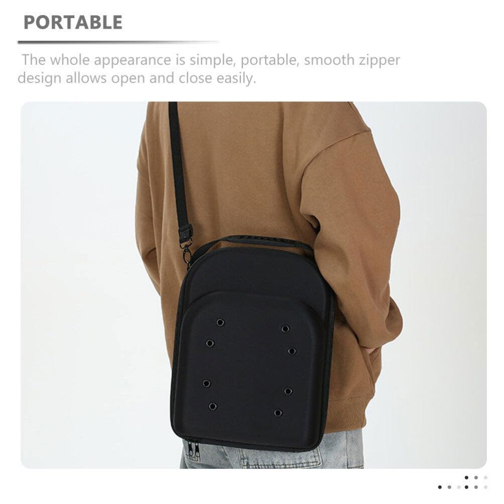 Alipis 2pcs Hat Travel Case Hard Hat Case Hat Storage Organizer Fedora Hat Box with Carrying Handle for Baseball Caps Carrier Storage Bag