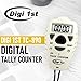 Digi 1st TC-890 Digital Tally Counter, Electronic Up Down Clicker Counter, Add/Subtract People Counter, Handheld Pitch Counter for Golf, Lap & Knitting (1-Pack)