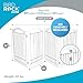 Internet's Best Wire Dog Gate with Arched Top - 4 Panel - 30