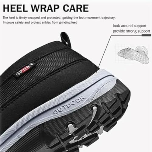 Orthowalkway Mens Shoes,Men's Arch Support Slip-on Canvas Loafers,Orthowalkway Shoes Mesh Breathable Orthopedic Sneakers4