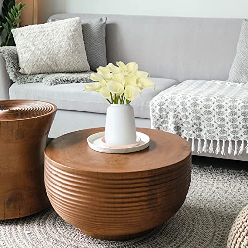 Calla Lily Artificial Flowers Real Touch Flowers Fake Lily Fake Flowers For Decoration Calla Lillies Artificial Spring Flowers Tiger Lilly Flowers Calla Lily Bouquet For Wedding Home Decor-Cream Lily #TOP3