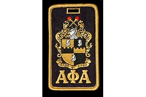 Customized Alpha Phi Alpha Fraternity Embroidery Id/ Luggage Tag