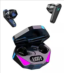 HPPZDQ X15 Fone de Ouvido Sem Fio TWS Bluetooth Preto Auricular Controle de Toque Gamer - Com LED, Comandos Touch, Cancelamento de Ruído, Microfone, Longa Bateria, Carga por Indução, Case
