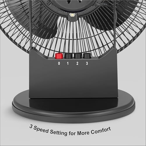 Image of Sujata Table Fan for Home | 2300 RPM, 2 Years Warranty | Small Table Fan High Speed for Home, 280 mm Compact Fan with Balanced Blades, Adjustable Tilt, Portable (SAP2700 HS - Black)