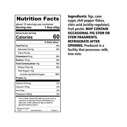Divina Chili Fig Spread Jam, 9 Ounce #TOP4