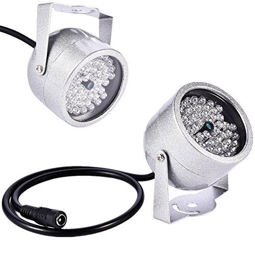 Lumières infrarouges pour caméra extérieure, DC 12 V 1 A, caméra de vidéosurveillance IR de...