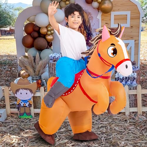 Disfraz Inflable de Caballo para Niños miniatura 4