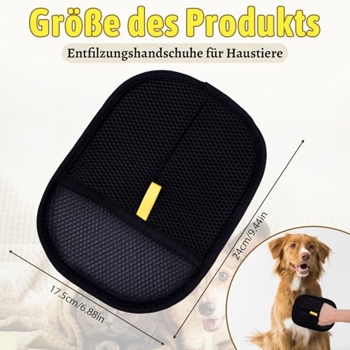 REGAPOG Fellmagnet, 2025 New Fellhandschuhe Fingerlos Katze- Wiederverwendbare Fell Magnet Handschuhe, Katzen Handschuhe Fellpflege Für Glattes und Gesundes Fell Für Kleidung, Sofas (2 PCS)