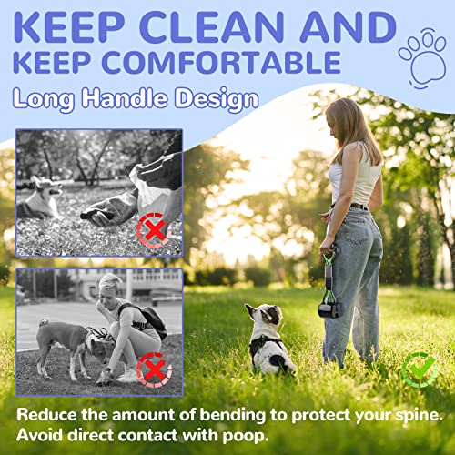 Pooper Scooper for Dogs, 17.7″ Long Handle Poop Scooper for One-Hand Use, Pet Pooper Scooper Foldable and Portable, Easy to Use on Grass, Dirt, Gravel – Green Pooper Scooper for Dogs, 17.7″ Long Handle Poop Scooper for One-Hand Use, Pet Pooper Scooper Foldable and Portable, Easy to Use on Grass, Dirt, Gravel – Green
