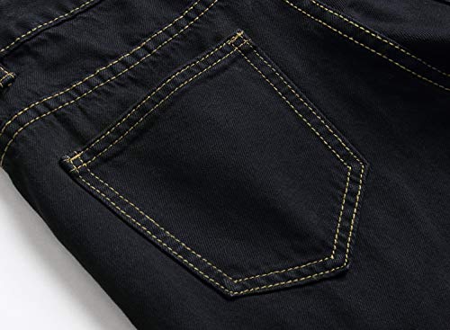 Boy's Skinny Fit Multi-Ripped Destroyed Distressed NO Stretch Fashion Jeans Pants,Y054,16 - Thumbnail 6