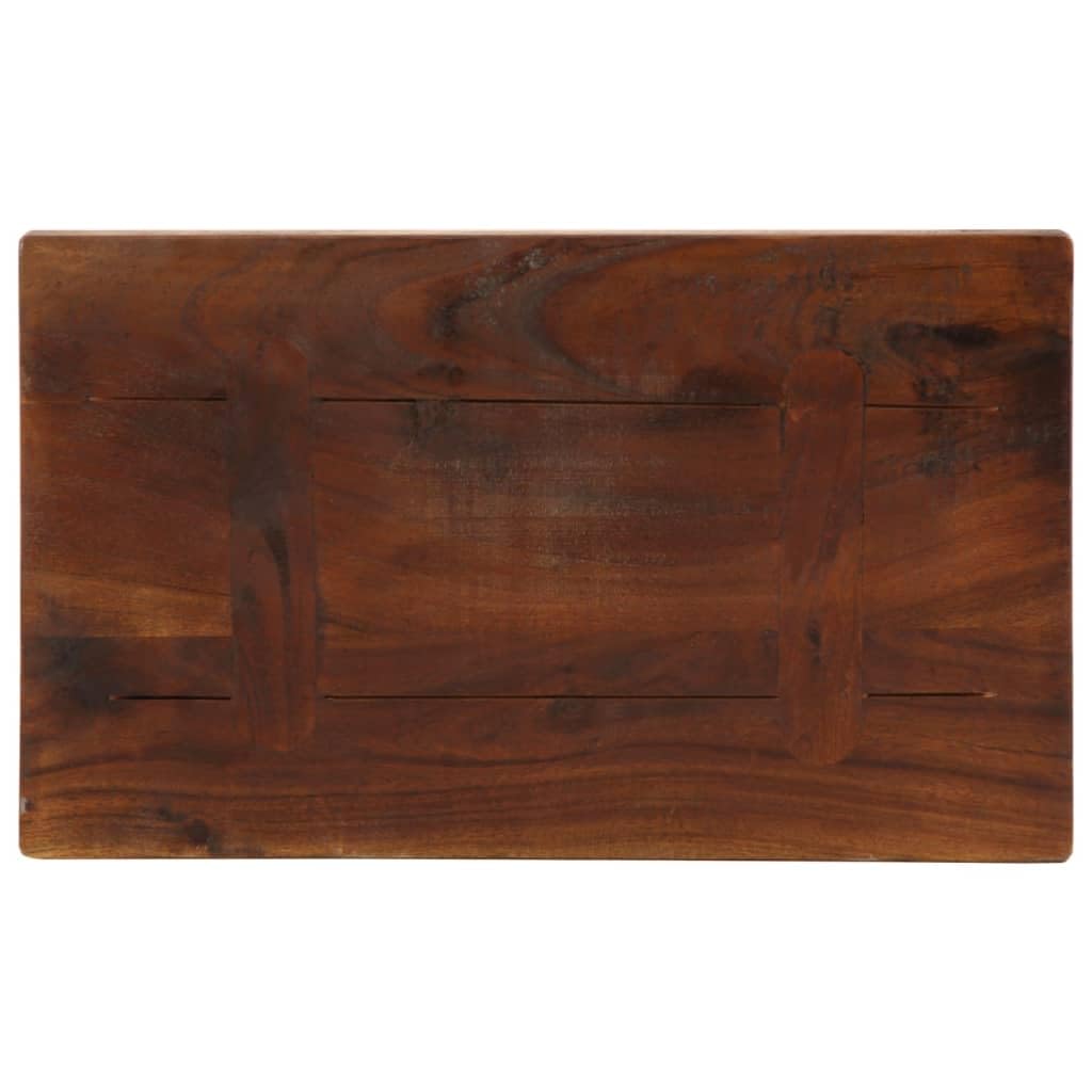 vidaXL Tischplatte, Holzplatte Rechteckig, Massivholzplatte für Tisch Esstisch Couchtisch, Ersatztischplatte, 40x30x3,8cm Altholz Massiv