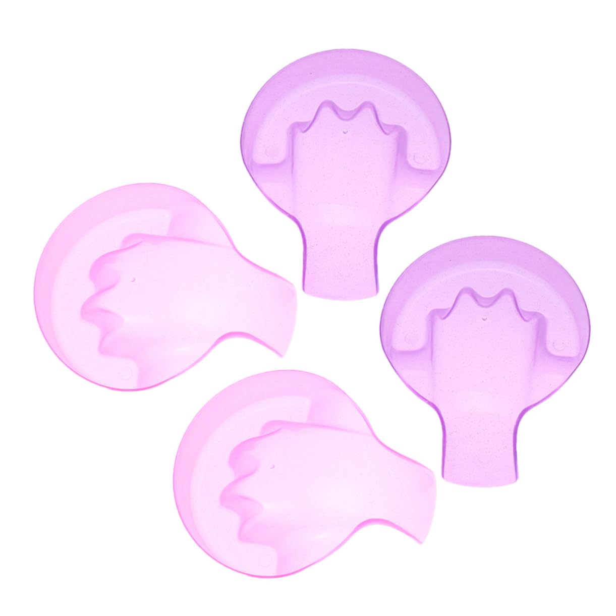 SOESFOUFU Nail Art Hand Soaking Bowl 4pcs Manicure Bowls for Nail Polish Removal Gel