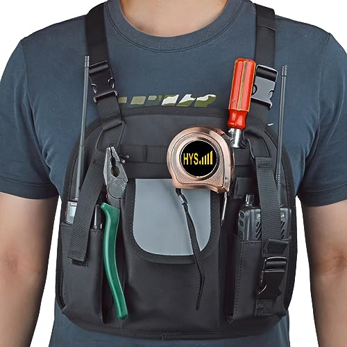 Harnais de poitrine double radio HYS réglable pour UV-5R et GP328