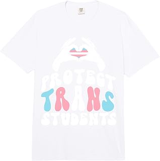 Transgender Trans LGBT Pride Rights Protect Trans Students Comfort Colors Adult Heavyweight T-Shirt