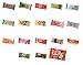 Assortment of 18 Japanese Miniature Kit Kat Including Green Tea, Strawberry Cheesecake, Wasabi, Rum Raisin