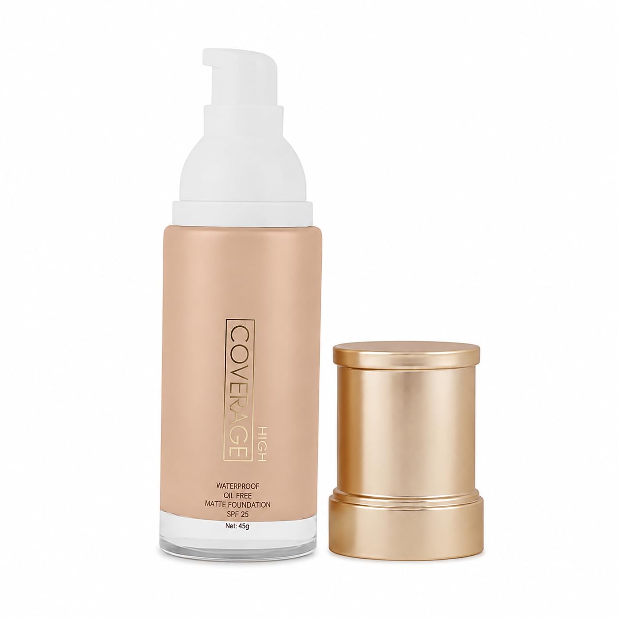 High Coverage Matte Foundation for Face | Waterproof & Oil-Free Liquid Foundation | Long Lasting, Easily Blendable & Flawless Finish | SPF 25 | 45 g-image-31