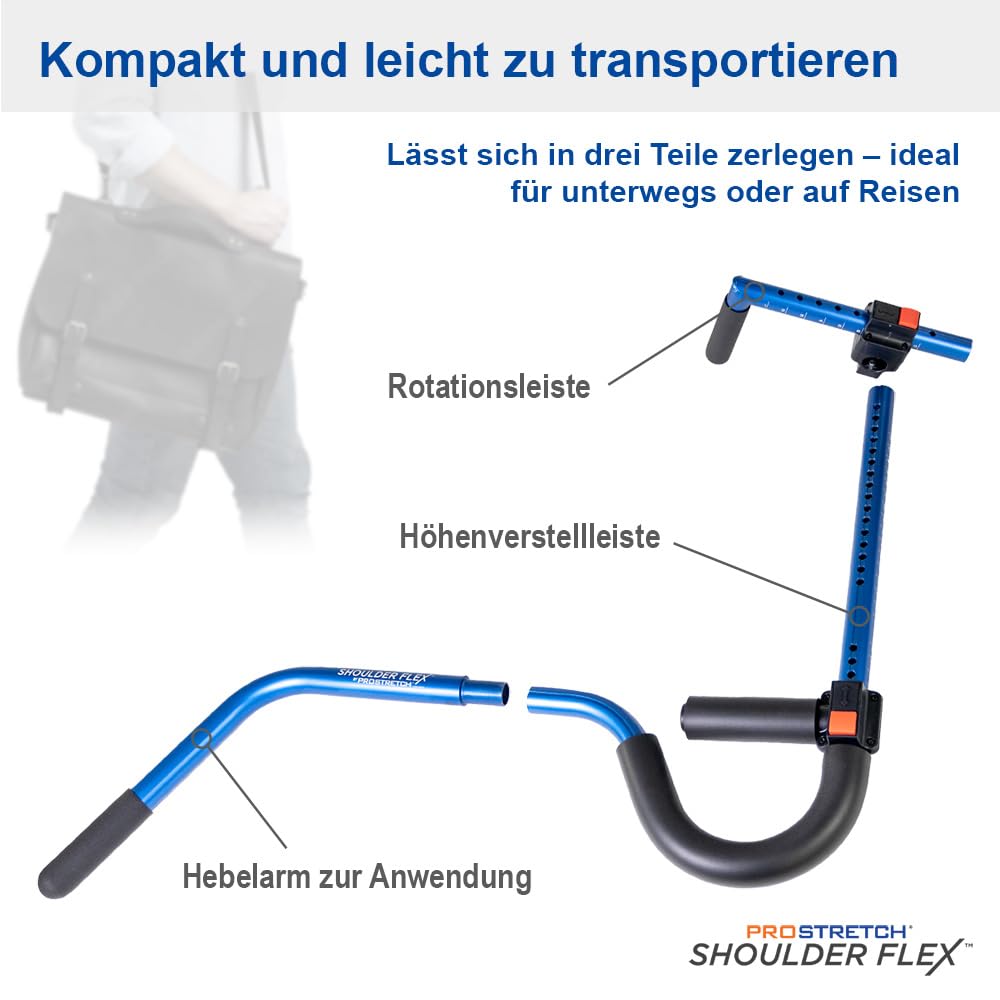 ProStretch Shoulder Flex – Schulter-Dehner zur Verbesserung der Beweglichkeit bei Schultersteife & Rotatorenmanschette – Unterstützt Mobilität & Komfort – Für Reha und Zuhause