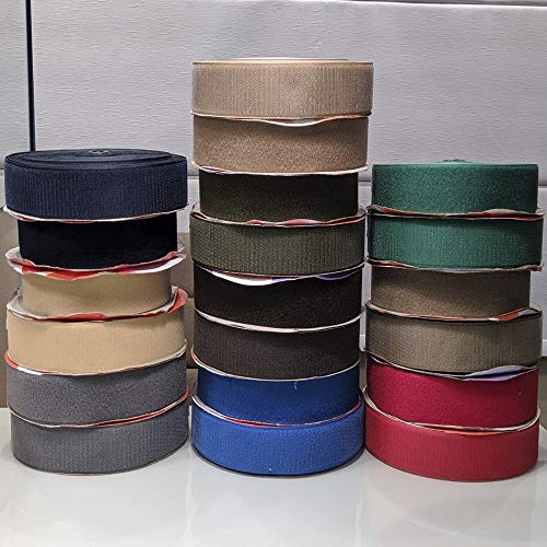 Fecho De Contato Macho E Fêmea 50mm X 1 Metro Cor Café