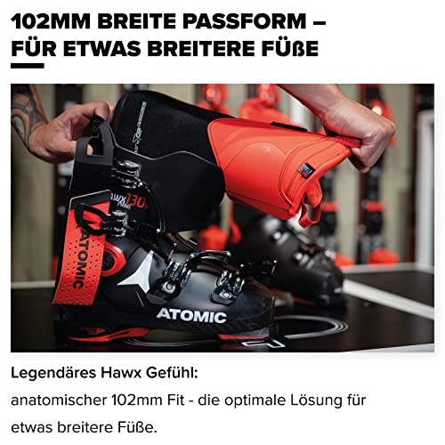 Foto von ATOMIC HAWX Magna 75W Skischuhe - Größe 24/24.5 - Alpin-Skischuh für Damen in Schwarz/Gold - 102mm breite Passform - Stabile Prolite Konstruktion - Memory Fit für präzisen Sitz