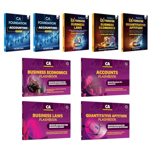 PW CA Foundation Flashbook & Modules Accounting, Business Laws, B...