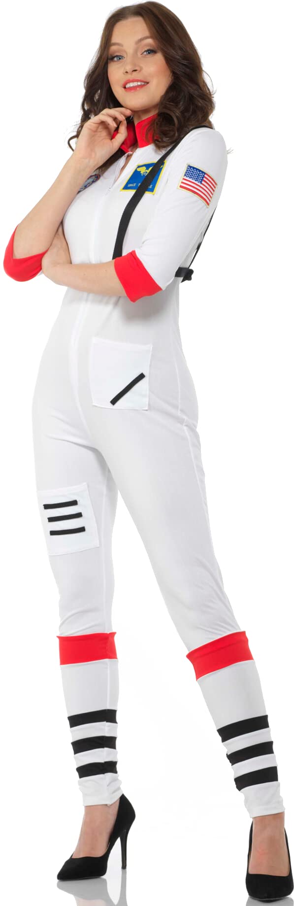 karnivalcostumes- Female Astronaut Disfraz, Color blanco, S (Karnival Costumes 81115)