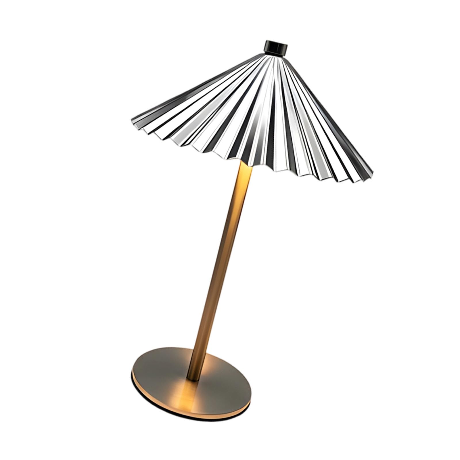 Tsophreniq Metal Folding Table Lamp with USB Charging and Touch Control for Home Decor Permanent Iron Art Nightstand Lamp