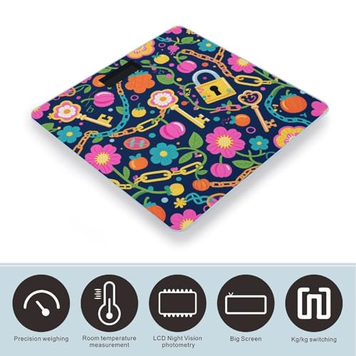 Balanza Digital de Baño con Pantalla LCD y Vidrio Templado miniatura 3