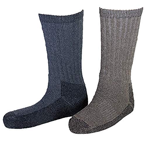 Woolrich Unisex Ultimate Wool Crew - 2 Pack Crew Socks Khaki/Green L