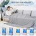 HOMFINE Cooling Blankets for Hot Sleepers - Summer Blanket Thin Lightweight Breathable Soft Double Side Enhanced Cooling for Bed Couch Sofa, Keep Cool for Night Sweats (Grey, 90 x 90 inches)