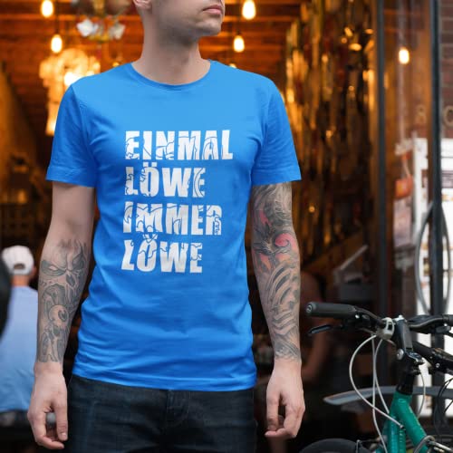 World of Football Sechzig T-Shirt Einmal Löwe Immer Löwe Shadow - L