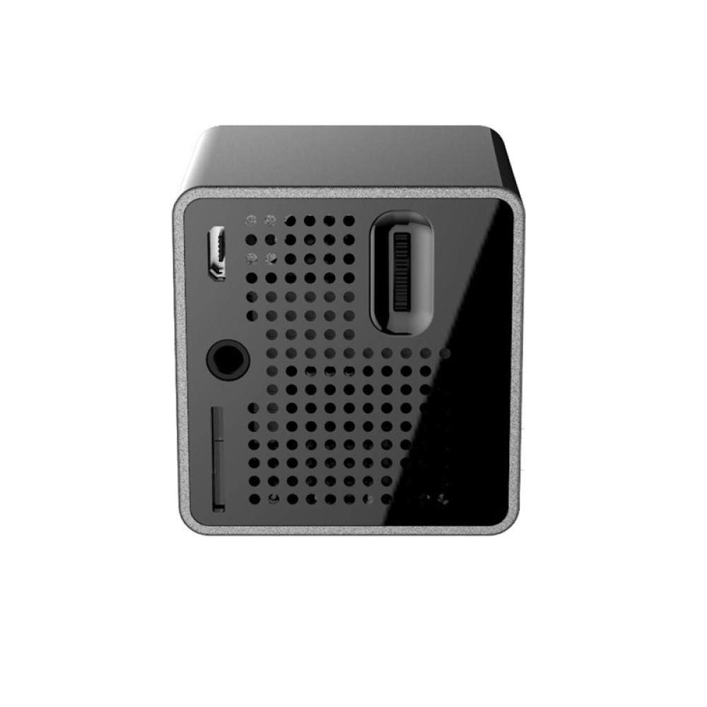 llv Mini proiettore DLP portatile con proiezione wireless e cablata, HDMI, VGA, USB, nero