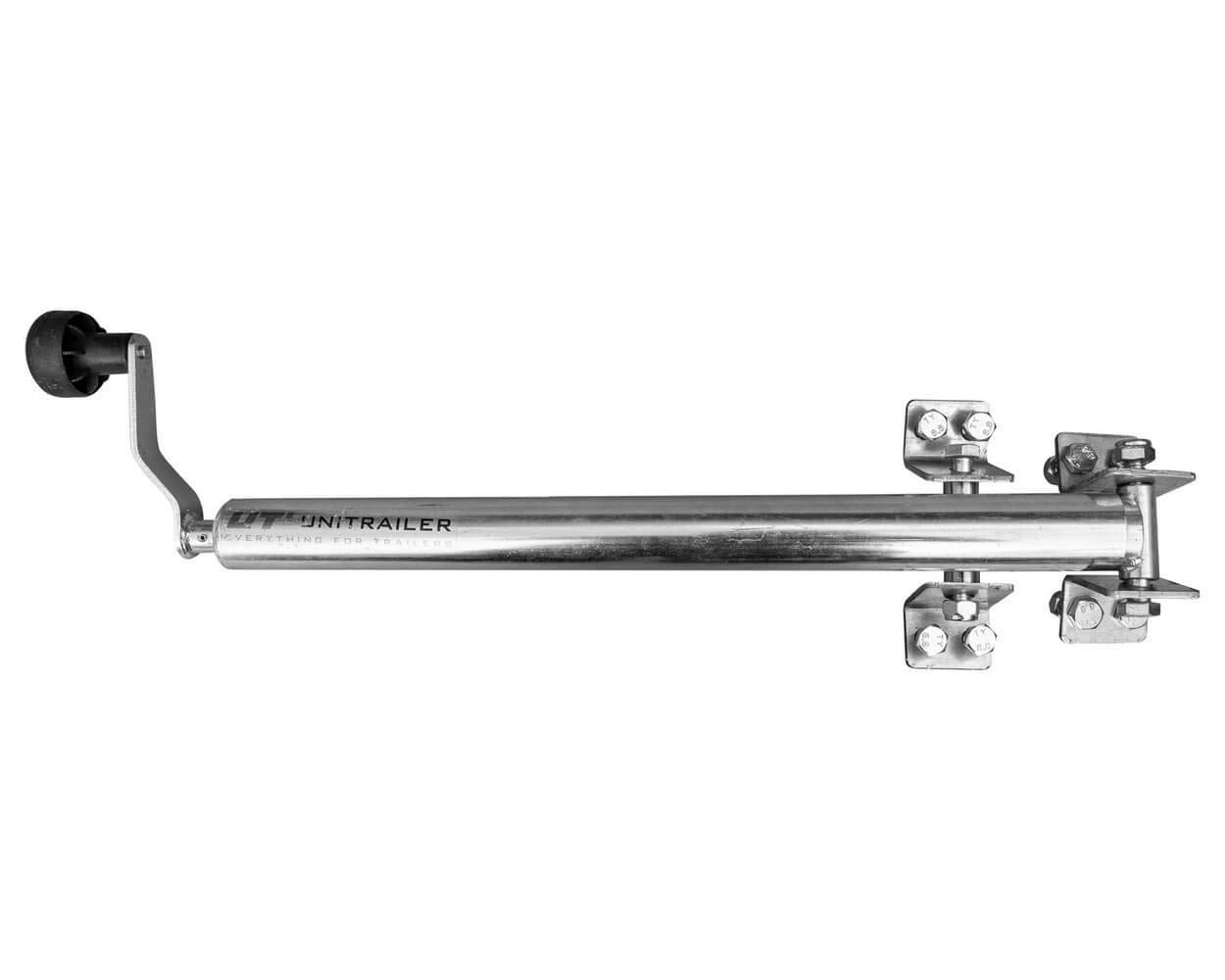 UNITRAILER sollevatore a manovella 1000 kg tubo 42 mm 500-865 mm con bulloneria per ribaltamento e scarico per rimorchio ribaltabile sollevamento controllato montaggio rapido